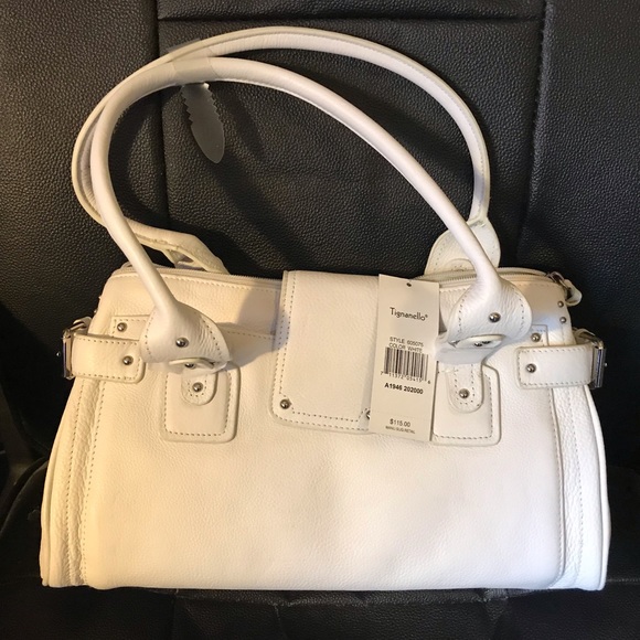 Tignanello Handbags - White Tignanello Handbag / Satchel